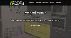 Desktop Screenshot of kuchyne-ulrich.cz