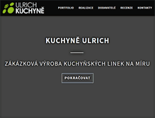 Tablet Screenshot of kuchyne-ulrich.cz